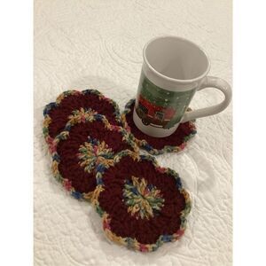 Crochet Coaster Set 4 Piece